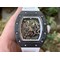 RM055-NTPT-KVF-Best-Edition-Skeleton-Dial-White-Crown-on-White-Rubber-Strap-MIYOTA8215-V3 Replica