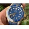 Seamaster-Diver-300M-SS-YG-VSF-1-1-Best-Edition-YG-Bezel-Blue-Dial-on-Blue-Rubber-Strap-A8800 Replica