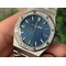 Lady-Royal-Oak-33mm-YG-JF-1-1-Best-Edition-Blue-Dial-Diamonds-Bezel-on-SS-Bracelet-Swiss-Quartz Replica