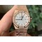 Lady-Royal-Oak-33mm-YG-JF-1-1-Best-Edition-Silver-Dial-Diamonds-Bezel-on-YG-Bracelet-Swiss-Quartz Replica