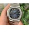 Nautilus-Jumbo-5711-PF-1-1-Best-Edition-Blue-Textured-Dial-Diamonds-Bezel-on-SS-Bracelet-A324-Clone Replica