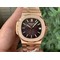 Nautilus-5711-1R-PPF-1-1-Best-Edition-Brown-Textured-Dial-on-RG-Bracelet-324CS Replica