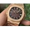 Nautilus-5711-1R-PPF-1-1-Best-Edition-Brown-Textured-Dial-on-RG-Bracelet-324CS Replica