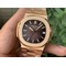 Nautilus-5711-1R-PPF-1-1-Best-Edition-Brown-Textured-Dial-on-RG-Bracelet-324CS Replica