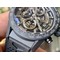 Calibre-Heuer-01-Chrono-43mm-Ceramic-XF-1-1-Best-Edition-Skeleton-Dial-on-Black-Rubber-Strap-A1887 Replica