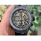 Calibre-Heuer-01-Chrono-43mm-Ceramic-XF-1-1-Best-Edition-Skeleton-Dial-on-Black-Rubber-Strap-A1887 Replica