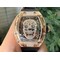 RM052-Polished-RG-Full-Paved-Diamonds-Skull-Dial-on-Black-Rubber-Strap-MIYOTA8215 Replica