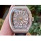 Vanguard-V45-Titanium-ZF-1-1-Best-Edition-Gray-Dial-on-Broiwn-Rubber-Strap-MIYOTA-9015 Replica