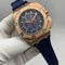 Audemars-Piguet-Royal-Oak-Offshore-Blue-Dial-on-Blue-Strap Replica