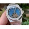 Royal-Oak-PVD-Tourbillon-R8F-v2-Best-Edition-SS-Sunburst-Tapisserie-Blue-Dial-on-PVD-Bracelet Replica