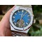 Royal-Oak-PVD-Tourbillon-R8F-v2-Best-Edition-SS-Sunburst-Tapisserie-Blue-Dial-on-PVD-Bracelet Replica