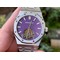 Royal-Oak-PVD-Tourbillon-R8F-v2-Best-Edition-SS-Sunburst-Tapisserie-Purple-Dial-on-PVD-Bracelet-Copy- Replica