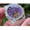 Royal-Oak-PVD-Tourbillon-R8F-v2-Best-Edition-SS-Sunburst-Tapisserie-Purple-Dial-on-PVD-Bracelet-Copy- Replica