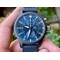 Pilot-Chrono-quot-Blue-Angels-quot-Black-Ceramic-ZF-Best-Edition-on-Blue-Leather-Strap-7750 Replica