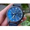 Pilot-Chrono-quot-Blue-Angels-quot-Black-Ceramic-ZF-Best-Edition-on-Blue-Leather-Strap-7750 Replica