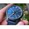 Pilot-Chrono-quot-Blue-Angels-quot-Black-Ceramic-ZF-Best-Edition-on-Blue-Leather-Strap-7750 Replica