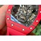 RM052-01-Tourbillon-PVD-Red-Bezel-JBF-Best-Edition-Skeleton-Dial-on-Red-Rubber-Strap Replica