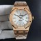 Royal-Oak-41mm-15400-YG-JF-1-1-Best-Edition-White-Textured-Dial-on-RG-Bracelet-A3120-V5 Replica