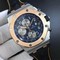 Royal-Oak-Offshore-Bucherer-JF-Best-Edition-Two-Tone-Blue-Dial-on-Black-Leather-Strap-A3126 Replica