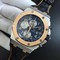 Royal-Oak-Offshore-Bucherer-JF-Best-Edition-Two-Tone-Blue-Dial-on-Black-Leather-Strap-A3126 Replica