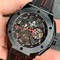 Big-Bang-Ferrari-Unico-Black-Ceramic-V6F-Best-Edition-Skeleton-Dial-on-Black-Gummy-Strap-HUB1288 Replica
