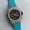 Big-Bang-Unico-Diamond-HBF-1-1-Best-Edition-Gold-Skeleton-Dial-Rainbow-Bezel-on-Blue-Rubber-Strap-A1242 Replica