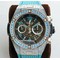 Big-Bang-Unico-Diamond-HBF-1-1-Best-Edition-SB-Skeleton-Dial-Rainbow-Bezel-on-Blue-Rubber-Strap-A1242 Replica