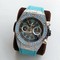 Big-Bang-Unico-Diamond-HBF-1-1-Best-Edition-SB-Skeleton-Dial-Rainbow-Bezel-on-Blue-Rubber-Strap-A1242 Replica