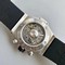 Big-Bang-Unico-Diamond-HBF-1-1-Best-Edition-White-Skeleton-Dial-Rainbow-Bezel-on-Black-Rubber-Strap-A1242 Replica
