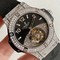 Big-Bang-Tourbillon-Automatic-PVD-Black-Textured-Diamond-Dial-on-Black-Rubber-Strap Replica