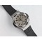 Big-Bang-44mm-SS-Grey-Dial-Diamond-Bezel-on-Black-Leather-Strap-HUB4104 Replica
