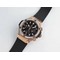 Big-Bang-44mm-SS-Gold-Dial-Diamond-Bezel-on-Black-Leather-Strap-HUB4104 Replica