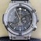 Classic-Fusion-Chrono-SS-OXF-Best-Edition-Diamonds-Case-Black-Dial-on-Black-Leather-Strap-7750 Replica