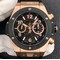 Big-Bang-Unico-45-5mm-SS-Gold-Bezel-Skeletonal-Dial-on-Black-Rubber-Strap-HUB1220 Replica