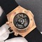 Big-Bang-Unico-45-5mm-SS-Gold-Bezel-Skeletonal-Dial-on-Black-Rubber-Strap-HUB1220 Replica