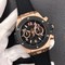 Big-Bang-Unico-45-5mm-SS-Gold-Bezel-Skeletonal-Dial-on-Black-Rubber-Strap-HUB1220 Replica