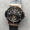Big-Bang-Tourbillon-Automatic-PVD-Black-Gold-Textured-Dial-on-Black-Rubber-Strap Replica
