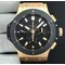 Big-Bang-44mm-Full-Gold-Case-Black-Dial-on-Black-Gummy-Strap-HUB4104 Replica
