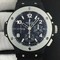 Big-Bang-44mm-Full-Ceramic-Gray-Dial-on-Black-Gummy-Strap-HUB4104 Replica