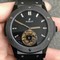 Classic-Fusion-Tourbillon-45mm-PVD-Black-Dial-Crystal-Markers-on-Black-Gummy-Strap Replica