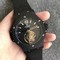 Big-Bang-Tourbillon-Automatic-PVD-Black-Textured-Dial-on-Black-Rubber-Strap Replica
