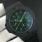 Big-Bang-44-5mm-PVD-Black-Dial-with-Green-Markers-on-Black-Gummy-Strap-7750 Replica