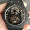 Big-Bang-Tourbillon-Solo-Bang-MD-PVD-Black-Skeleton-Dial-on-Black-Rubber-Strap Replica