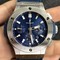 Big-Bang-44mm-SS-V6F-1-1-Best-Edition-Blue-Dial-on-Blue-Gummy-Strap-HUB4104 Replica