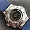 Big-Bang-44mm-SS-V6F-1-1-Best-Edition-Blue-Dial-on-Blue-Gummy-Strap-HUB4104 Replica