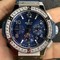 Big-Bang-44mm-SS-Blue-Dial-Diamond-Bezel-on-Blue-Leather-Strap-HUB4104 Replica