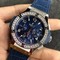 Big-Bang-44mm-SS-Blue-Dial-Diamond-Bezel-on-Blue-Leather-Strap-HUB4104 Replica