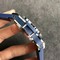 Big-Bang-44mm-SS-Blue-Dial-Diamond-Bezel-on-Blue-Leather-Strap-HUB4104 Replica