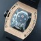 RM052-RG-Real-Tourbillon-EURF-Best-Edition-Skeleton-Skull-Dial-on-Black-Rubber-Strap Replica