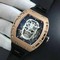 RM052-RG-Real-Tourbillon-EURF-Best-Edition-Skeleton-Skull-Dial-on-Black-Rubber-Strap Replica